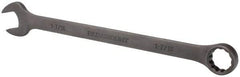 Paramount - 1-7/16" 12 Point Offset Combination Wrench - 15° Offset Angle, 19-1/2" OAL, Chrome Vanadium Steel, Black Finish - Eagle Tool & Supply