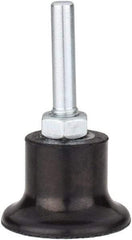 Tru-Maxx - 1-1/2" Diam Quick-Change Type P Disc Backing Pad - 1/4" Shank Diam, Hard Density, 30,000 RPM, Quick-Lok Compatible - Eagle Tool & Supply