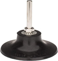 Tru-Maxx - 3" Diam Quick-Change Type R Disc Backing Pad - 1/4" Shank Diam, Soft Density, 20,000 RPM, Quick-Lok Compatible - Eagle Tool & Supply
