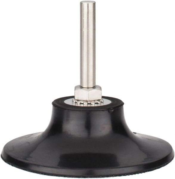 Tru-Maxx - 3" Diam Quick-Change Type S Disc Backing Pad - 1/4" Shank Diam, Hard Density, 20,000 RPM, Quick-Lok Compatible - Eagle Tool & Supply