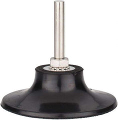 Tru-Maxx - 3" Diam Quick-Change Type S Disc Backing Pad - 1/4" Shank Diam, Hard Density, 20,000 RPM, Quick-Lok Compatible - Eagle Tool & Supply