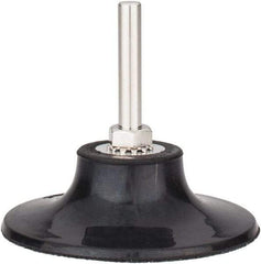 Tru-Maxx - 3" Diam Quick-Change Type S Disc Backing Pad - 1/4" Shank Diam, Medium Density, 20,000 RPM, Quick-Lok Compatible - Eagle Tool & Supply
