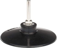 Tru-Maxx - 4" Diam Quick-Change Type R Disc Backing Pad - 1/4" Shank Diam, Medium Density, 10,000 RPM, Quick-Lok Compatible - Eagle Tool & Supply