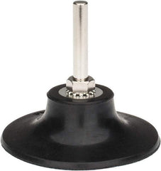 Tru-Maxx - 3" Diam Quick-Change Type R Disc Backing Pad - 1/4" Shank Diam, Medium Density, 20,000 RPM, Quick-Lok Compatible - Eagle Tool & Supply