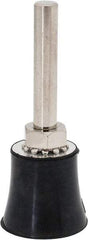 Tru-Maxx - 1" Diam Quick-Change Type R Disc Backing Pad - 1/4" Shank Diam, Medium Density, 30,000 RPM, Quick-Lok Compatible - Eagle Tool & Supply