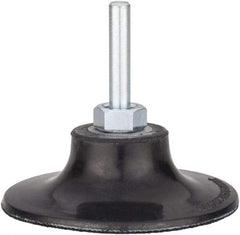 Tru-Maxx - 3" Diam Quick-Change Type P Disc Backing Pad - 1/4" Shank Diam, Medium Density, 20,000 RPM, Quick-Lok Compatible - Eagle Tool & Supply