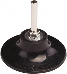 Tru-Maxx - 3" Diam Quick-Change Type P Disc Backing Pad - 1/4" Shank Diam, Hard Density, 20,000 RPM, Quick-Lok Compatible - Eagle Tool & Supply