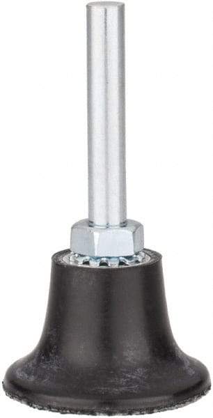 Tru-Maxx - 1-1/2" Diam Quick-Change Type S Disc Backing Pad - 1/4" Shank Diam, Medium Density, 30,000 RPM, Quick-Lok Compatible - Eagle Tool & Supply