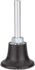 Tru-Maxx - 1-1/2" Diam Quick-Change Type S Disc Backing Pad - 1/4" Shank Diam, Medium Density, 30,000 RPM, Quick-Lok Compatible - Eagle Tool & Supply