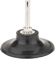 Tru-Maxx - 3" Diam Quick-Change Type S Disc Backing Pad - 1/4" Shank Diam, Soft Density, 20,000 RPM, Quick-Lok Compatible - Eagle Tool & Supply