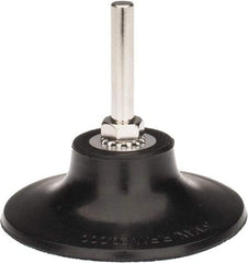 Tru-Maxx - 3" Diam Quick-Change Type R Disc Backing Pad - 1/4" Shank Diam, Hard Density, 20,000 RPM, Quick-Lok Compatible - Eagle Tool & Supply