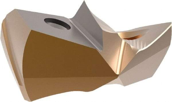 Allied Machine and Engineering - 11/16" Diam, Seat Code 17, 140° Included Angle Spade Drill Insert - AM300 Coated, Carbide, Grade K35, Series GEN3SYS XT - Eagle Tool & Supply
