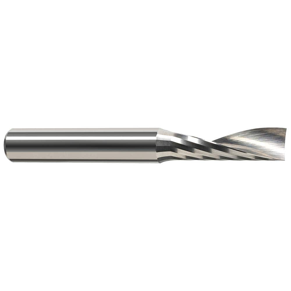 Harvey Tool - 1/8", 5/8" LOC, 1/8" Shank Diam, 2" OAL, 1 Flute Solid Carbide Square End Mill - Exact Industrial Supply