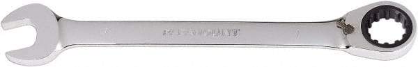 Paramount - 1" 12 Point Combination Wrench - 13° Head Angle, 12-11/16" OAL, Chrome Vanadium Steel, Polished Finish - Eagle Tool & Supply