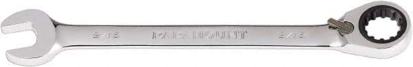 Paramount - 9/16" 12 Point Combination Wrench - 13° Head Angle, 7-1/2" OAL, Chrome Vanadium Steel, Polished Finish - Eagle Tool & Supply