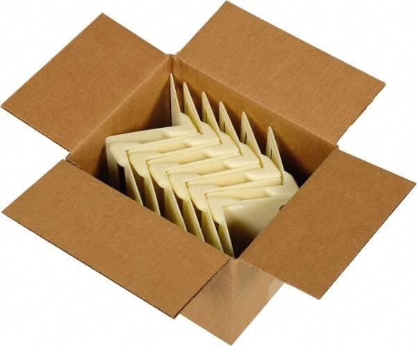 Vestil - 3-7/8" Long x 3-7/8" Wide x 5-3/8" High x 7/64" Thick Edge Guard - White, Cardboard Box, 12 Piece - Eagle Tool & Supply