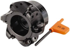 Kennametal - 76.2mm Cut Diam, 8mm Max Depth, 1" Arbor Hole, 6 Inserts, RD.. 1604... Insert Style, Indexable Copy Face Mill - KDM300 Cutter Style, 50.04mm High, Series KDM - Eagle Tool & Supply