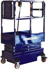 Ballymore - 500 Lb Capacity, 120" Lift Height, Battery Operated Mini Scissor Lift - 120" Lift Height, Battery Operated - Eagle Tool & Supply