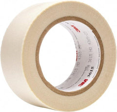 3M - 36 Yd Long x 2" Wide, White Silicone Glass Cloth Tape - Eagle Tool & Supply