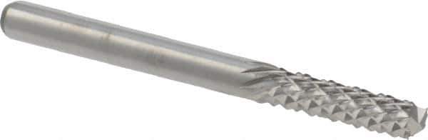 M.A. Ford - 1/8" Diam, 1/2" LOC, End Mill End, Solid Carbide Diamond Pattern Router Bit - 1-1/2" OAL, 1/8" Shank Diam - Eagle Tool & Supply