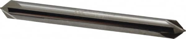 Made in USA - 1/4" Diam 4 Flute Double End Solid Carbide Chamfer Mill - Eagle Tool & Supply
