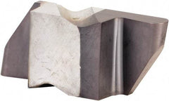 Kennametal - 4062NRD Grade KCU25, 3.18mm Cutting Width Carbide Grooving Insert - 6.35mm Max Depth of Cut, Right Hand, 1.59mm Corner Radius, AlTiN Finish - Eagle Tool & Supply