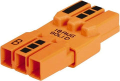Ideal - 3 Poles, 18 AWG, Luminaire Quick Disconnect - For Use with Nonresidential Fluorescent Luminaires - Eagle Tool & Supply