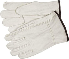 MCR Safety - Size 2XL General Protection Work Gloves - For Work & Driver, Uncoated, Tan, Paired - Eagle Tool & Supply