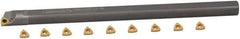 Hertel - 0.54" Min Diam Smallest Bar, 0.54" Min Diam Largest Bar, Carbide Indexable Boring Bar Set - TP.. Insert, HBBQ Toolholder, 1-7/8" Max Bore Depth, Through Coolant - Eagle Tool & Supply