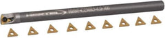 Hertel - 0.3" Min Diam Smallest Bar, 2" Min Diam Largest Bar, Carbide Indexable Boring Bar Set - TD.. Insert, HBBQ Toolholder, 2-1/2" Max Bore Depth, Through Coolant - Eagle Tool & Supply