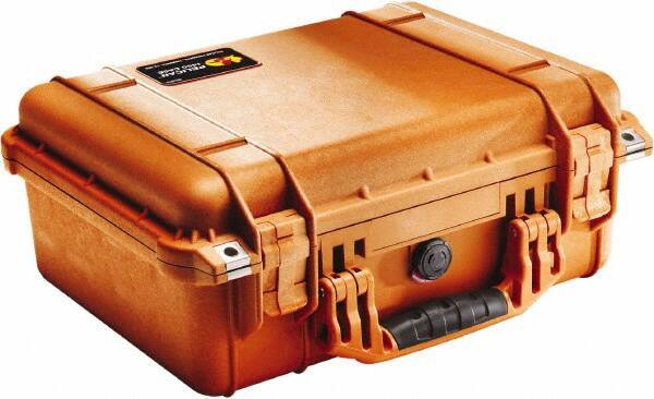 Pelican Products, Inc. - 13" Wide x 6-53/64" High, Clamshell Hard Case - Orange, Polyethylene - Eagle Tool & Supply