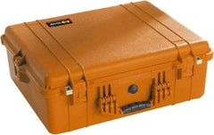 Pelican Products, Inc. - 19-23/64" Wide x 8-51/64" High, Clamshell Hard Case - Orange, Polyethylene - Eagle Tool & Supply