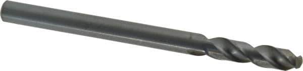 Cleveland - 3/8" 135° Cobalt Jobber Drill - Oxide Finish, Right Hand Cut, Spiral Flute, Straight Shank, 5" OAL, Split Point - Eagle Tool & Supply
