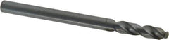 Cleveland - 3/8" 135° Cobalt Jobber Drill - Oxide Finish, Right Hand Cut, Spiral Flute, Straight Shank, 5" OAL, Split Point - Eagle Tool & Supply