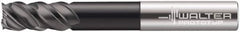 Walter-Prototyp - 3/8", 7/8" LOC, 3/8" Shank Diam, 3" OAL, 4 Flute, Solid Carbide Square End Mill - Single End, TiAlN Finish, Helical Flute, Centercutting, Right Hand Cut, Right Hand Flute - Eagle Tool & Supply