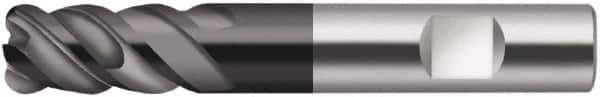 Walter-Prototyp - 5/16", 3 Flute, Single End, Solid Carbide, 0.08" Corner Radius End Mill - 3" OAL, 50° Helix, Right Hand Flute, 13/16" LOC, Right Hand Cut, - Eagle Tool & Supply