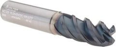 Walter-Prototyp - 16mm, 4 Flute, Single End, Solid Carbide, 0.157" Corner Radius End Mill - 4" OAL, 50° Helix, Right Hand Flute, 32mm LOC, Right Hand Cut, - Eagle Tool & Supply