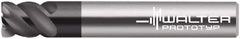 Walter-Prototyp - 9.7mm, 4 Flute, Single End, Solid Carbide, 0.01" Corner Radius End Mill - 3" OAL, 50° Helix, Right Hand Flute, 10mm LOC, Right Hand Cut, - Eagle Tool & Supply