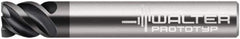 Walter-Prototyp - 11.99mm, 4 Flute, Single End, Solid Carbide, 0.01" Corner Radius End Mill - 3" OAL, 50° Helix, Right Hand Flute, 12mm LOC, Right Hand Cut, - Eagle Tool & Supply