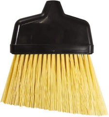 Unger - 6-3/8" Wide, Yellow Synthetic Bristles, Angled Broom - Flagged, Water Resistant - Eagle Tool & Supply