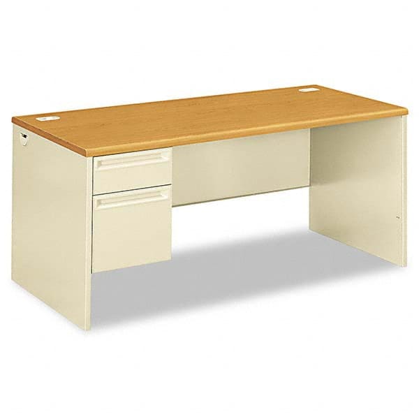 Hon - Office Desks Type: Single Pedestal w/Left Hand Return Center Draw: No - Eagle Tool & Supply