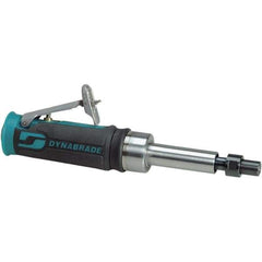 Dynabrade - 1/4" Collet, Straight Handle, Air Extended Length Die Grinder - 25,000 RPM, Front Exhaust, 20 CFM, 0.4 hp, 90 psi, 1/4" Inlet - Eagle Tool & Supply