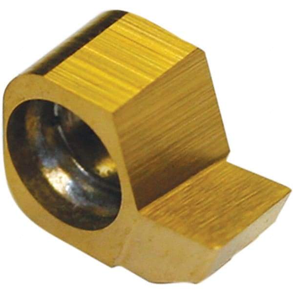 Tool-Flo - BNBR125 Grade GP4R Carbide Boring Insert - TiN Finish, 0.137" Thick, 0.005" Corner Radius - Eagle Tool & Supply