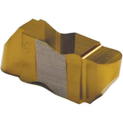 Tool-Flo - 3094FLRP Grade C3, 4.8mm Cutting Width Carbide Grooving Insert - 4.57mm Max Depth of Cut, Left Hand, 2.39mm Corner Radius, Uncoated - Eagle Tool & Supply