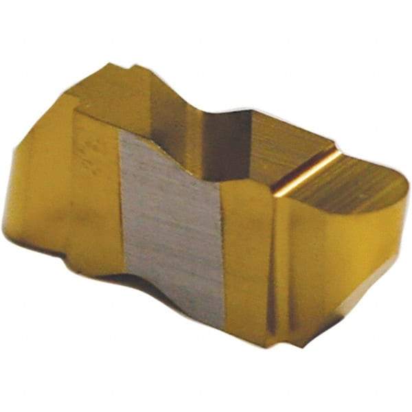 Tool-Flo - 3047FLRP Grade AC3R, 2.39mm Cutting Width Carbide Grooving Insert - 4.57mm Max Depth of Cut, Right Hand, 1.19mm Corner Radius, TiAlN Finish - Eagle Tool & Supply