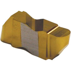 Tool-Flo - 3047FLRP Grade AC3R, 2.39mm Cutting Width Carbide Grooving Insert - 4.57mm Max Depth of Cut, Right Hand, 1.19mm Corner Radius, TiAlN Finish - Eagle Tool & Supply