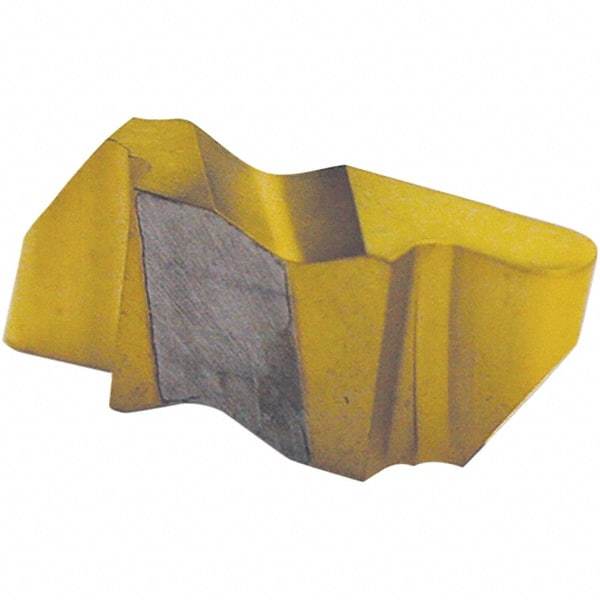 Tool-Flo - 3047FLR Grade C3, 2.39mm Cutting Width Carbide Grooving Insert - 4.57mm Max Depth of Cut, Right Hand, 1.19mm Corner Radius, Uncoated - Eagle Tool & Supply