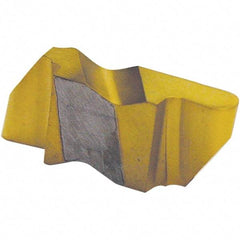 Tool-Flo - 3047FLR Grade C3, 2.39mm Cutting Width Carbide Grooving Insert - 4.57mm Max Depth of Cut, Right Hand, 1.19mm Corner Radius, Uncoated - Eagle Tool & Supply