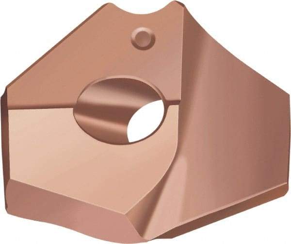 Walter - Series P6003, 12.95mm Diam Grade WMP35 140° Replaceable Drill Tip - Carbide, TiAlN Finish - Eagle Tool & Supply