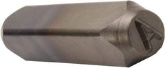 C.H. Hanson - 1/8" Character Size, A Character, Heavy Duty Individual Steel Stamp - Eagle Tool & Supply